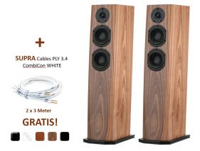 Phonar Veritas p4.2 Next (Paarpreis) + Supra Cables PLY 2 X 3.4 CombiCon WHITE