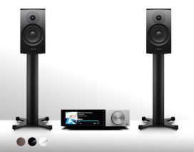 Cambridge Audio Evo 150 DeLorean Edition + Dynaudio Emit 20 Kompaktlautsprecher + Stand 20